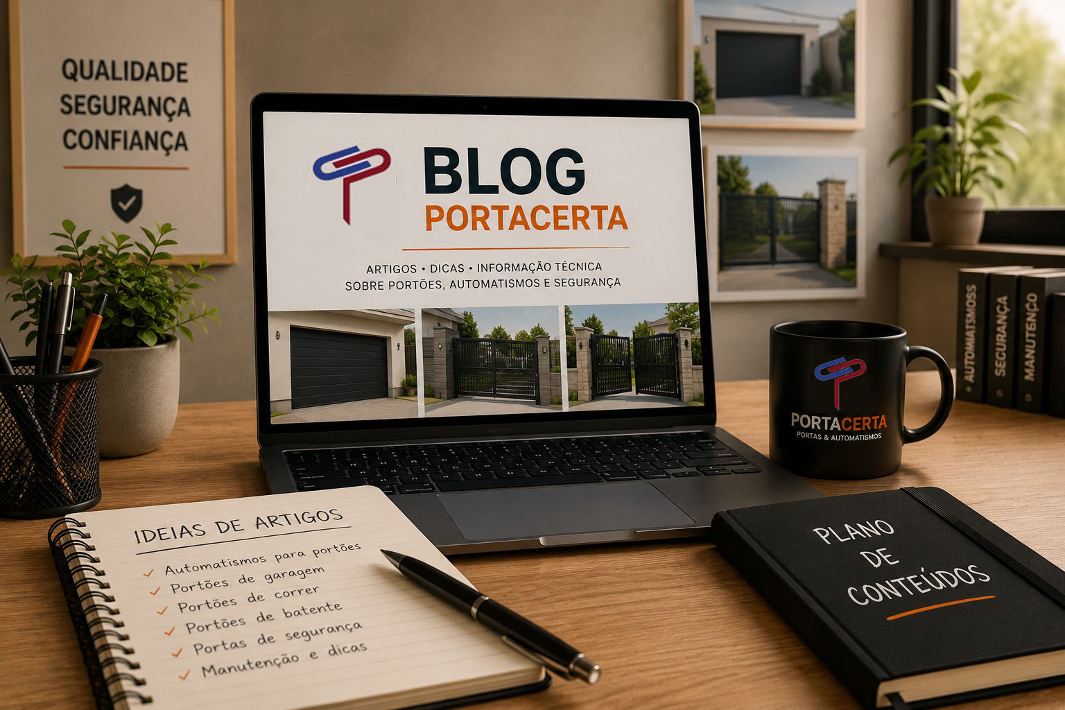 Blog PortaCerta sobre portões automáticos e automatismos
